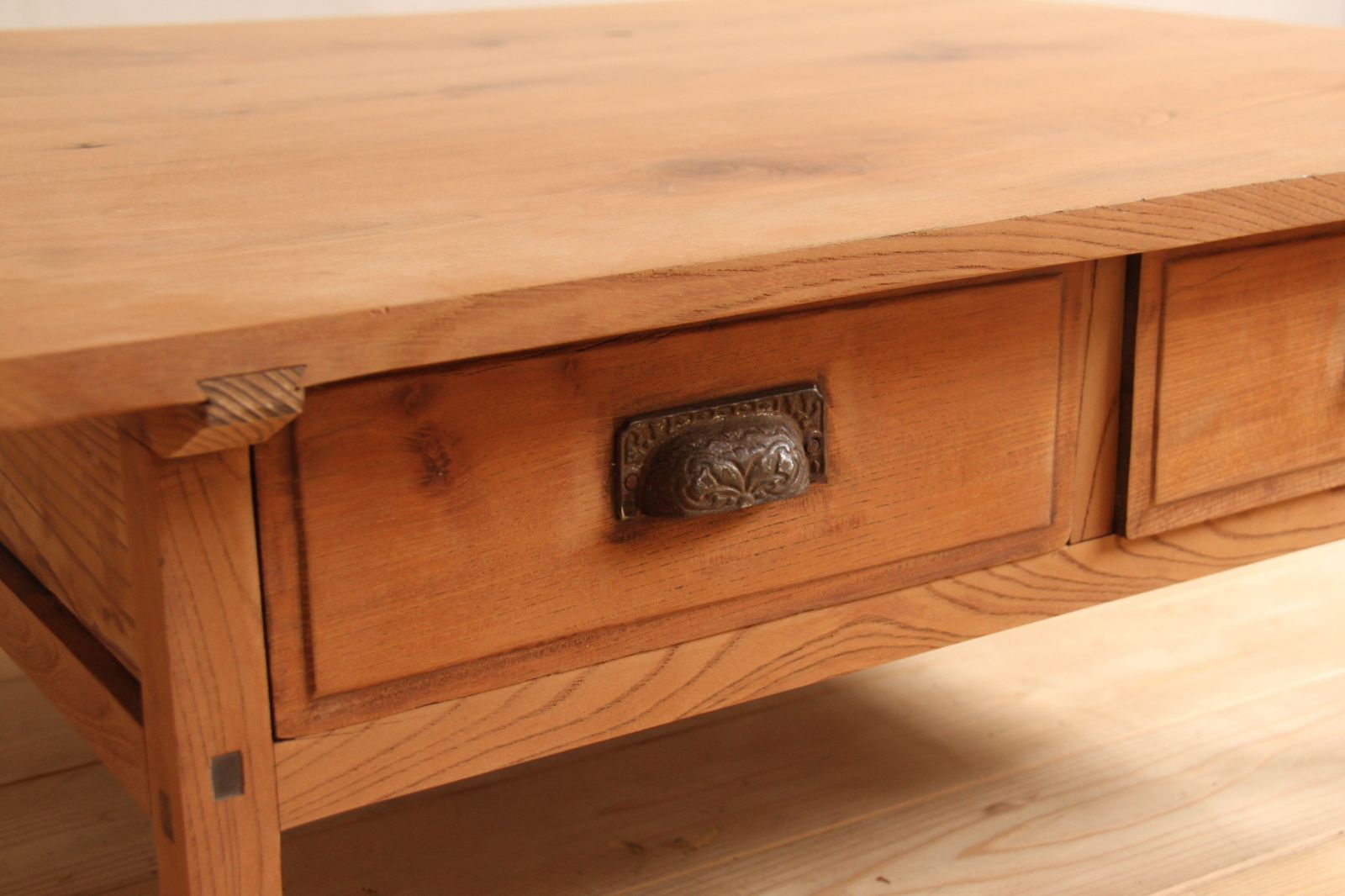 センターテーブル コーヒーテーブル 無垢材 木製 剥離家具 古道具 古