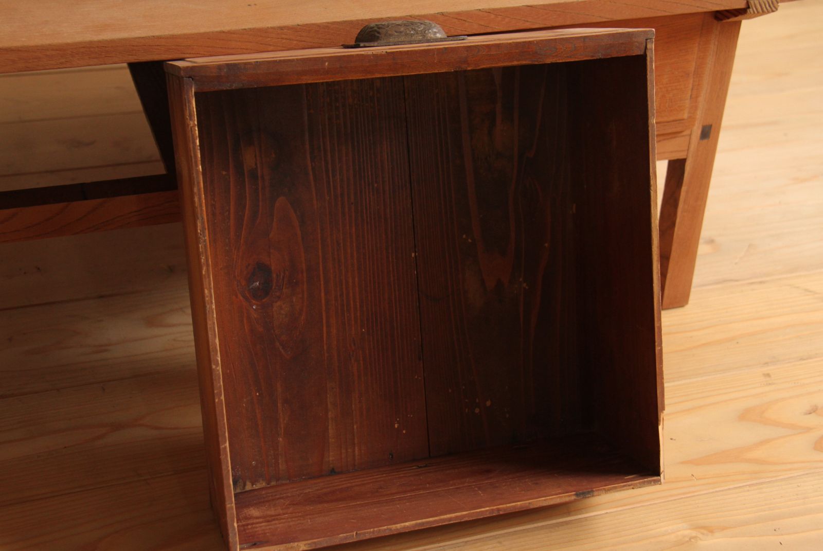 センターテーブル コーヒーテーブル 無垢材 木製 剥離家具 古道具 古