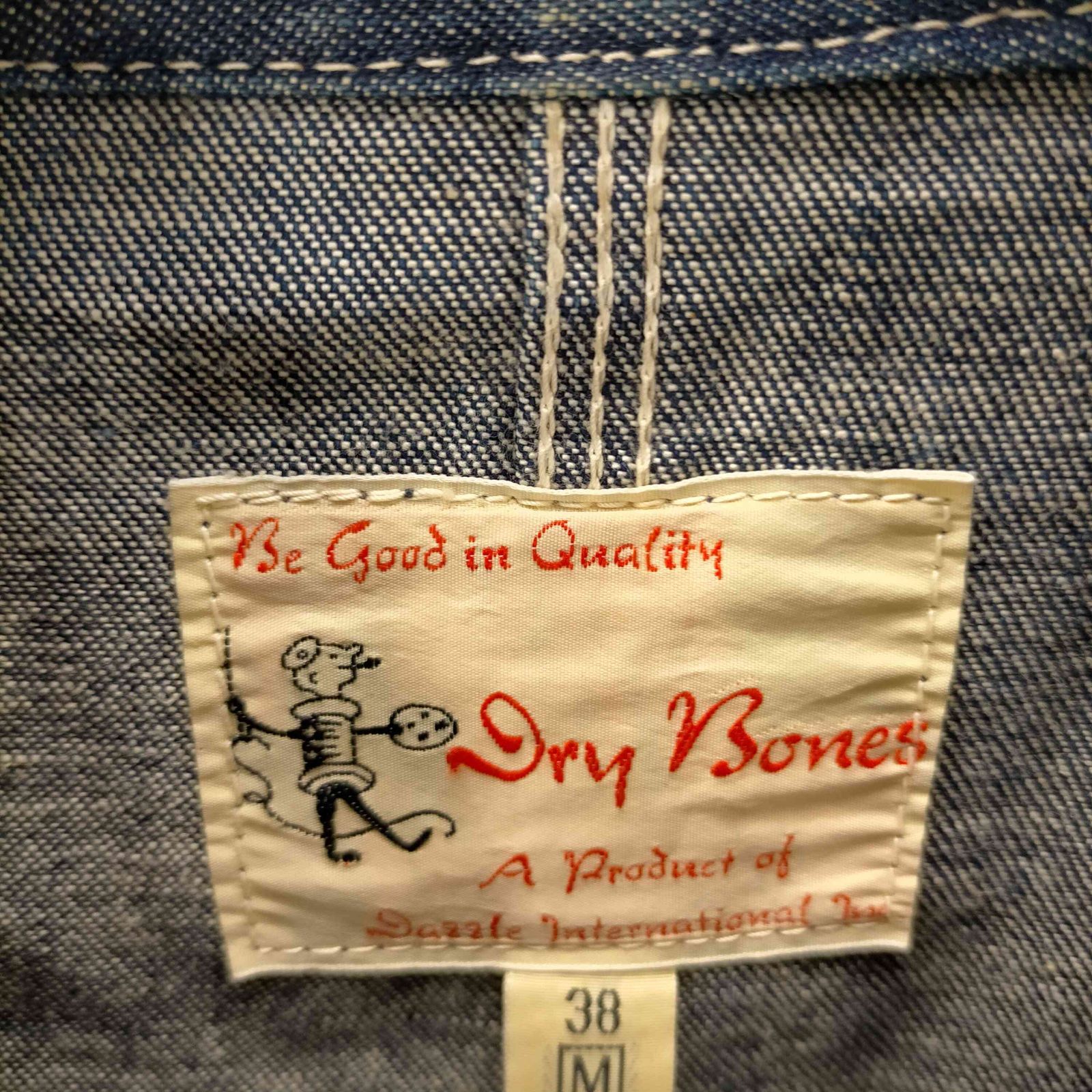 ドライボーンズ Dry Bones 初期タグ 復刻 デニム カバーオール チョア