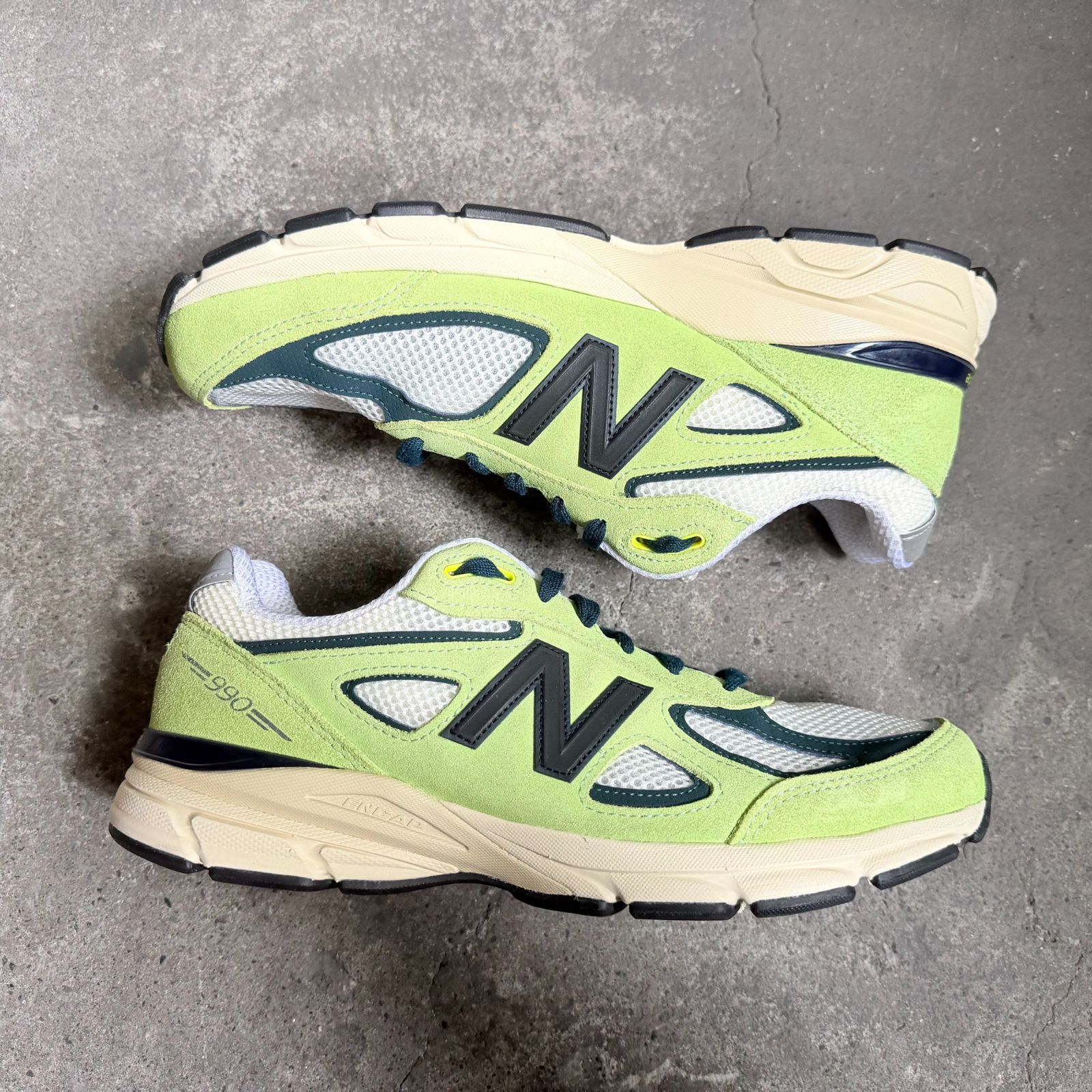 New Balance U990NB4 Made in USA ライトグリーン 27.5cm 