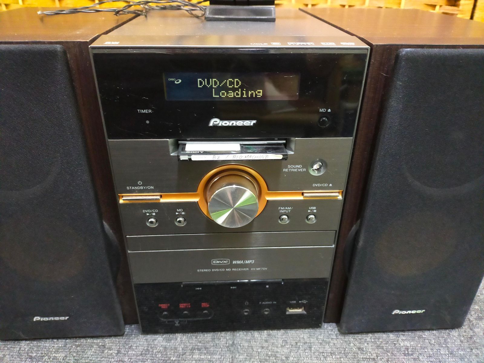 Pioneer XV-MF7DV DVD/CD/MDコンポ スピーカーセット 動作確認済み