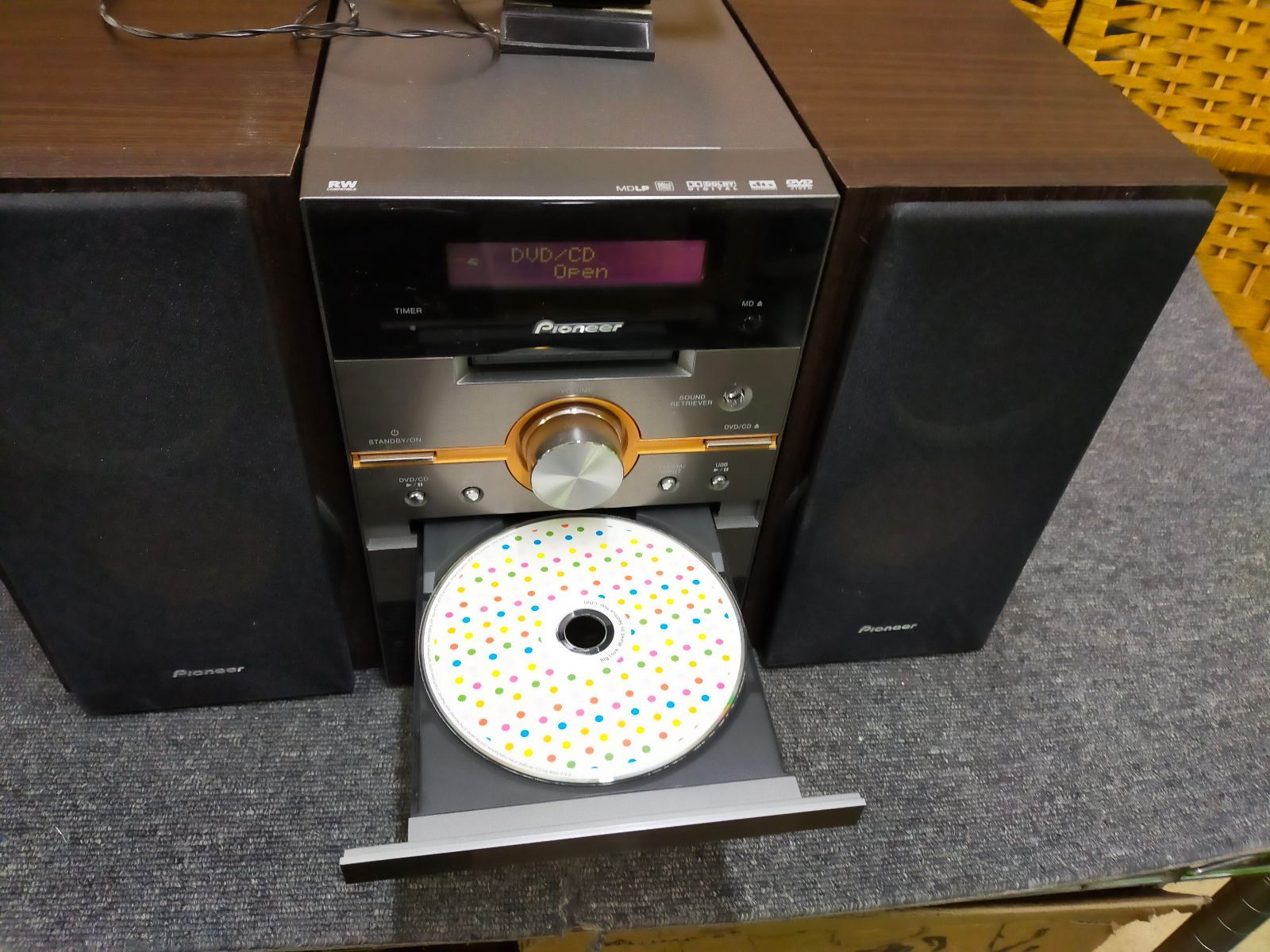 Pioneer XV-MF7DV DVD/CD/MDコンポ スピーカーセット 動作確認済み