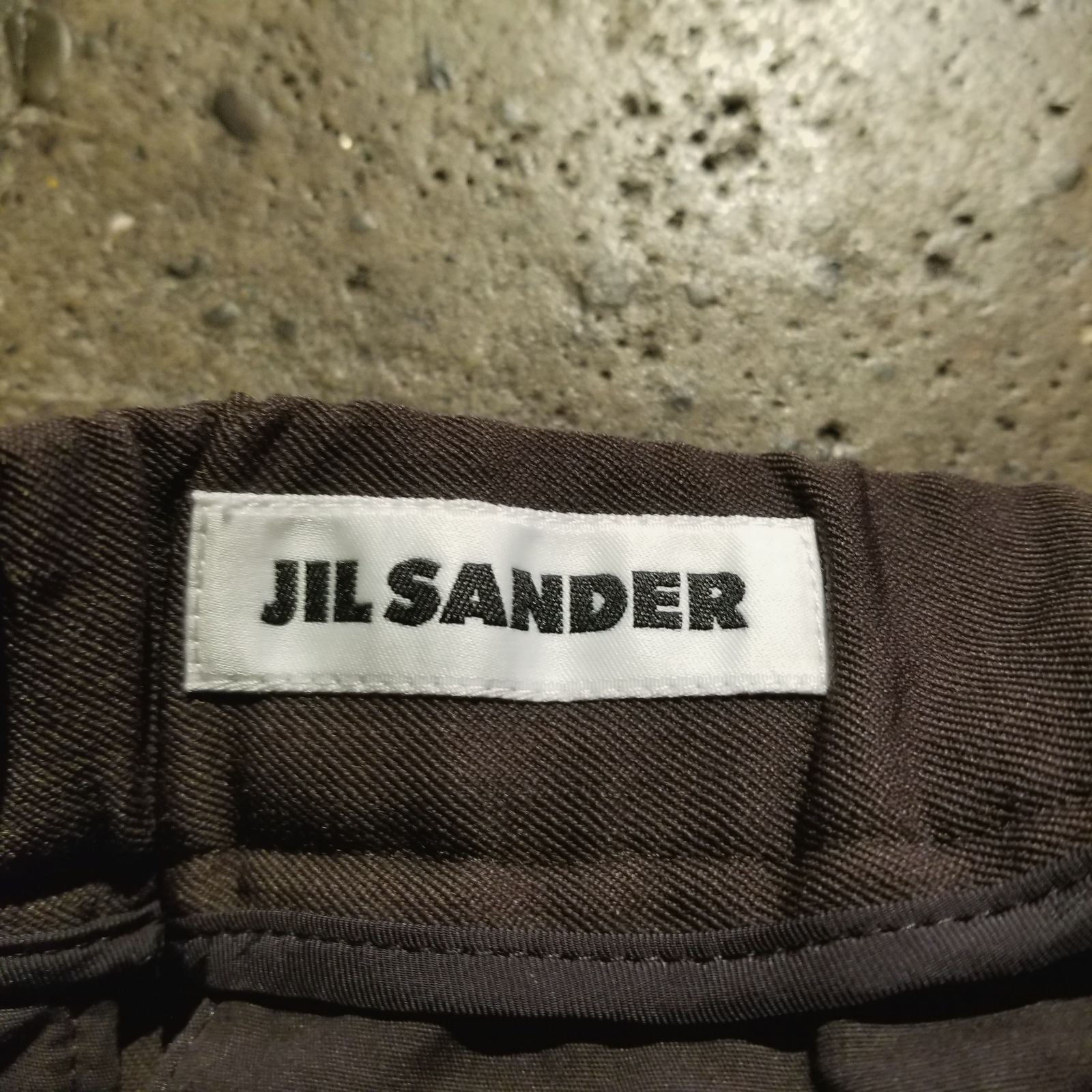 JIL SANDER 22aw ウールギャバ スラックス ブラウン 44 ジルサンダー