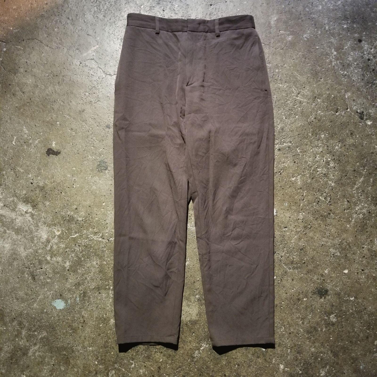 JIL SANDER 22aw ウールギャバ スラックス ブラウン 44 ジルサンダー