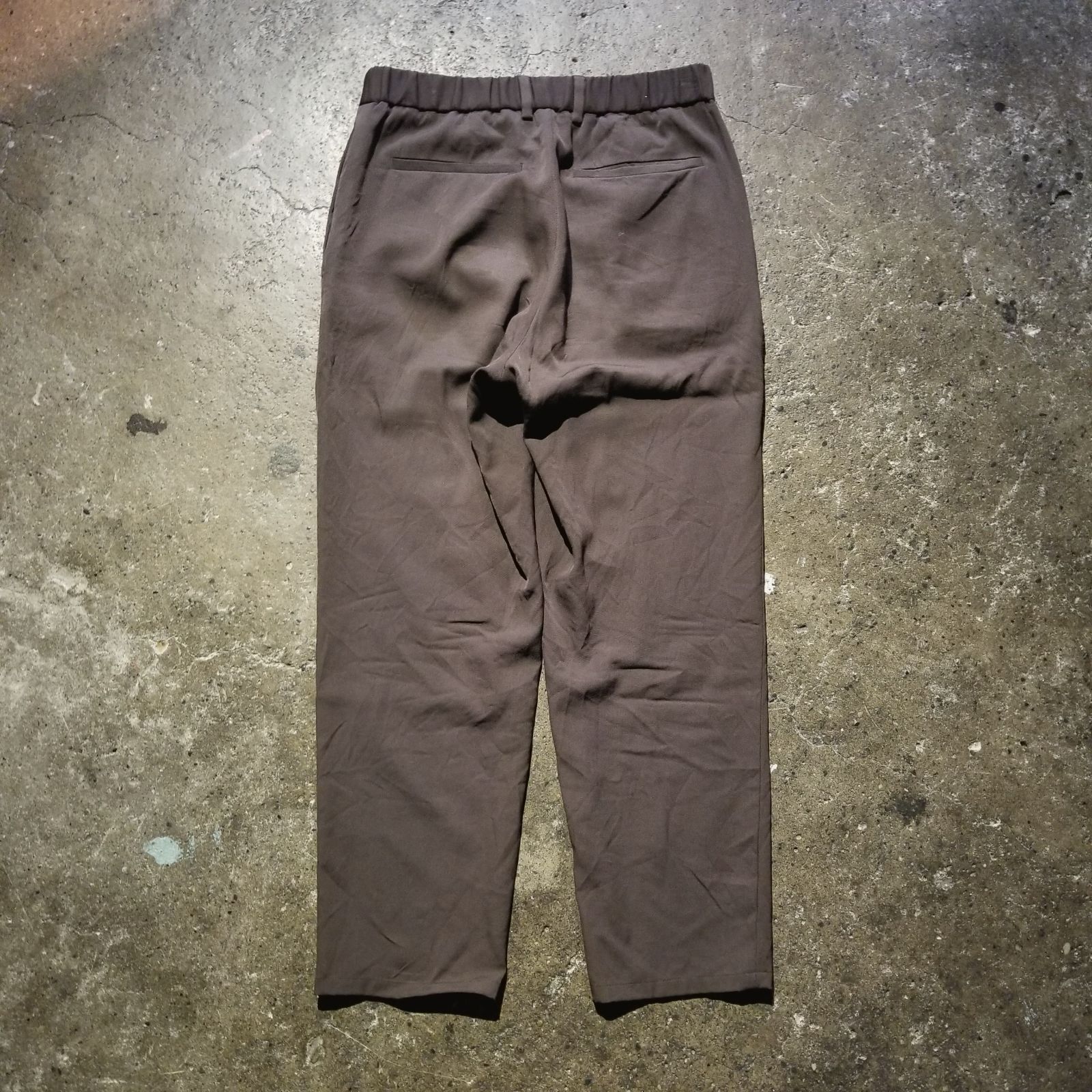 JIL SANDER 22aw ウールギャバ スラックス ブラウン 44 ジルサンダー