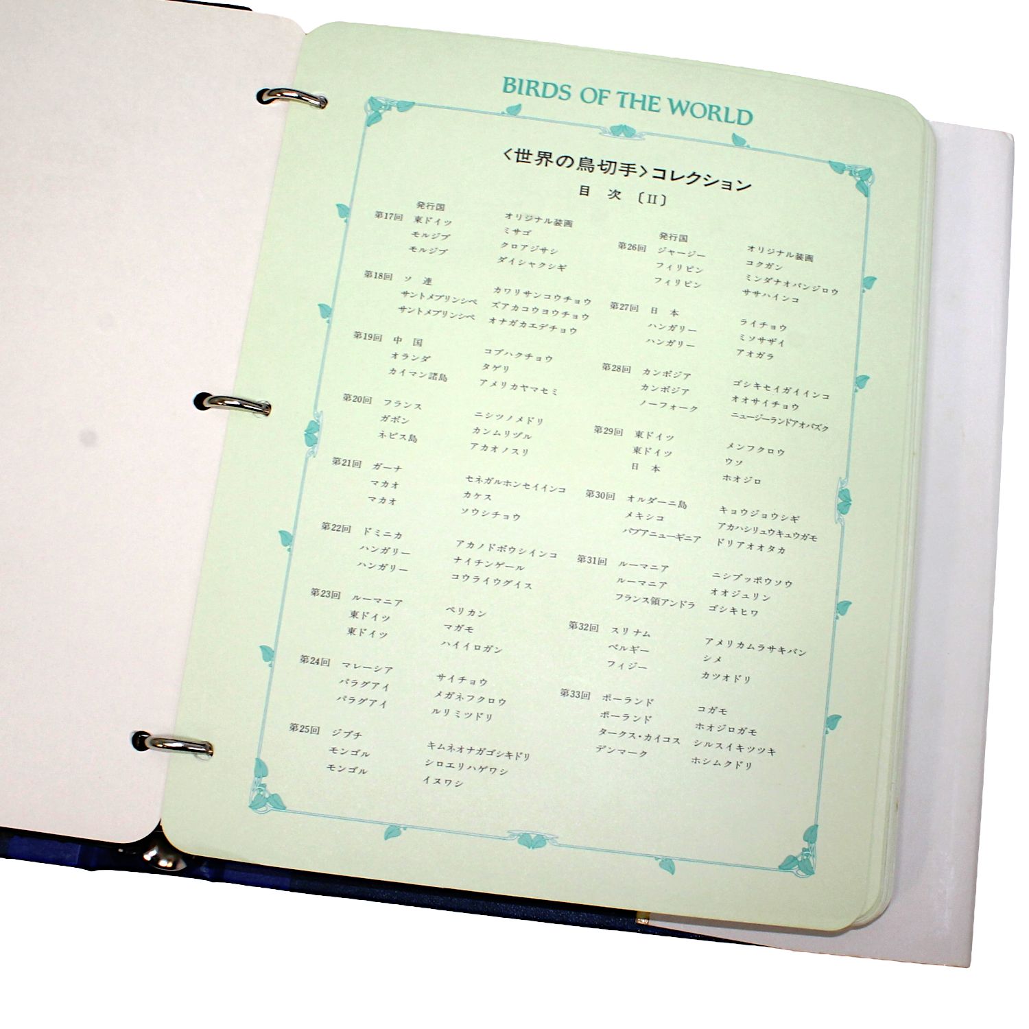希少】世界の鳥切手コレクション 1巻&2巻セット 郵趣サービス社 外国