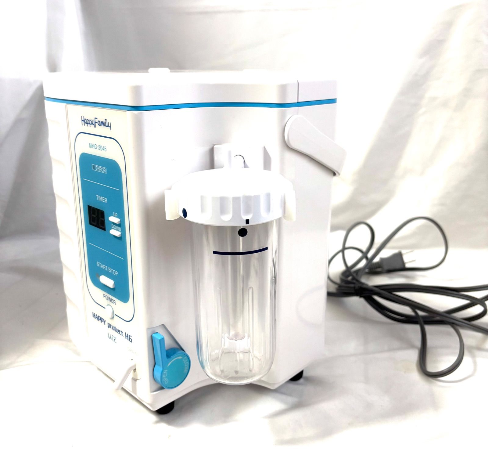 美品 HAPPY protect HG MHG-2045 Hydrogen Gas Inhaler 水素ガス吸入機