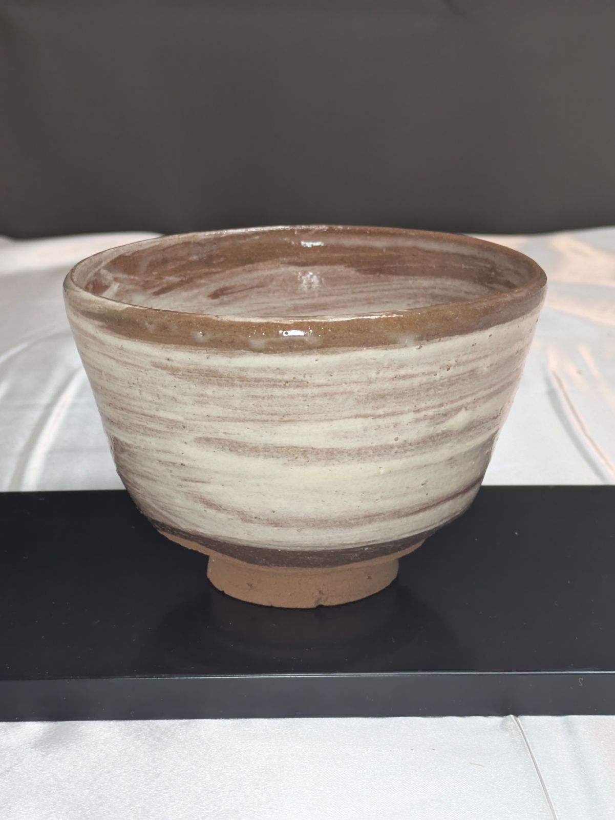 李朝 平鉢 高麗茶碗 鶏龍山 合箱(四方桟) d9443a 李朝 平鉢 高麗茶碗