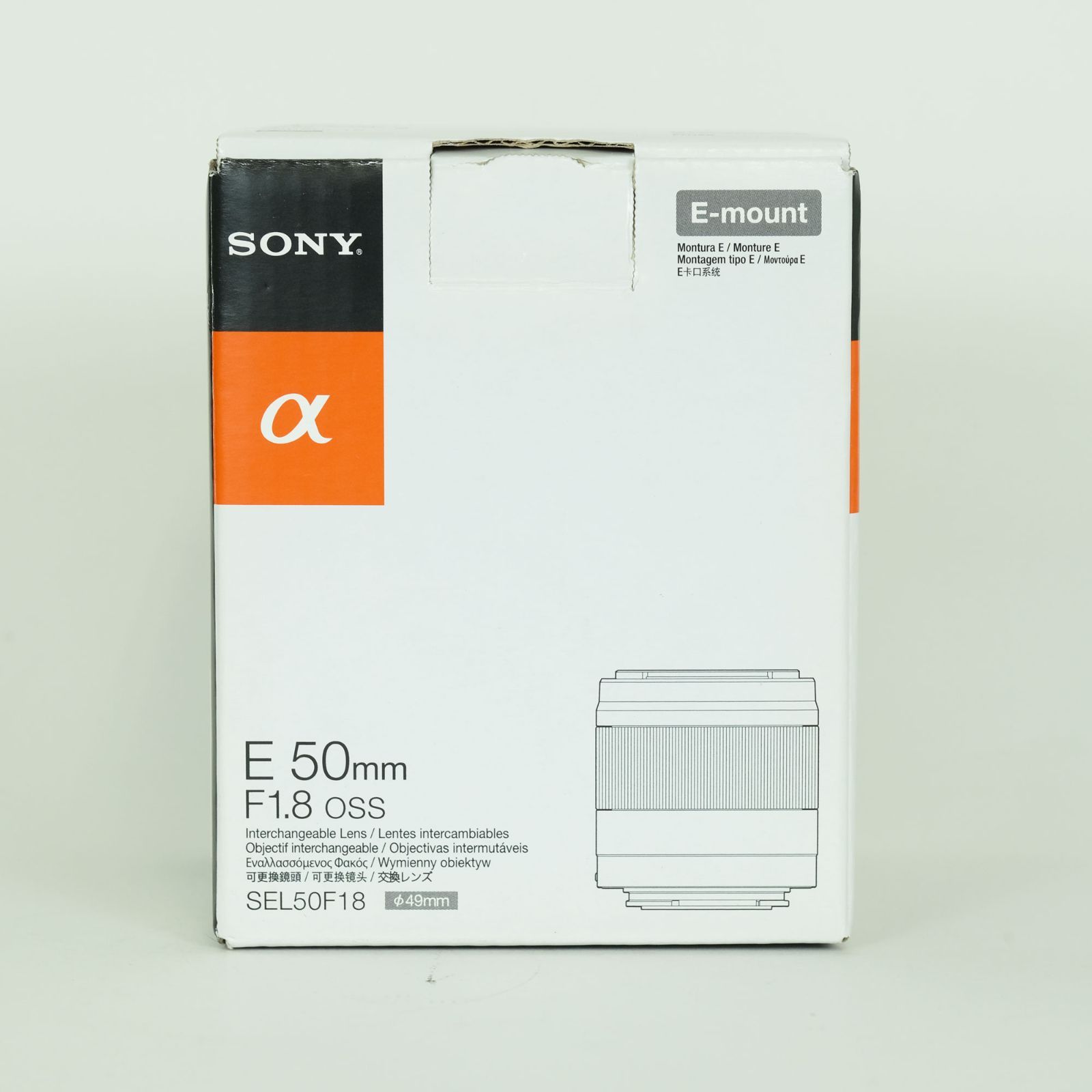 良品 | 純正フィルター付] SONY E 50mm F1.8 OSS SEL50F18 [シルバー