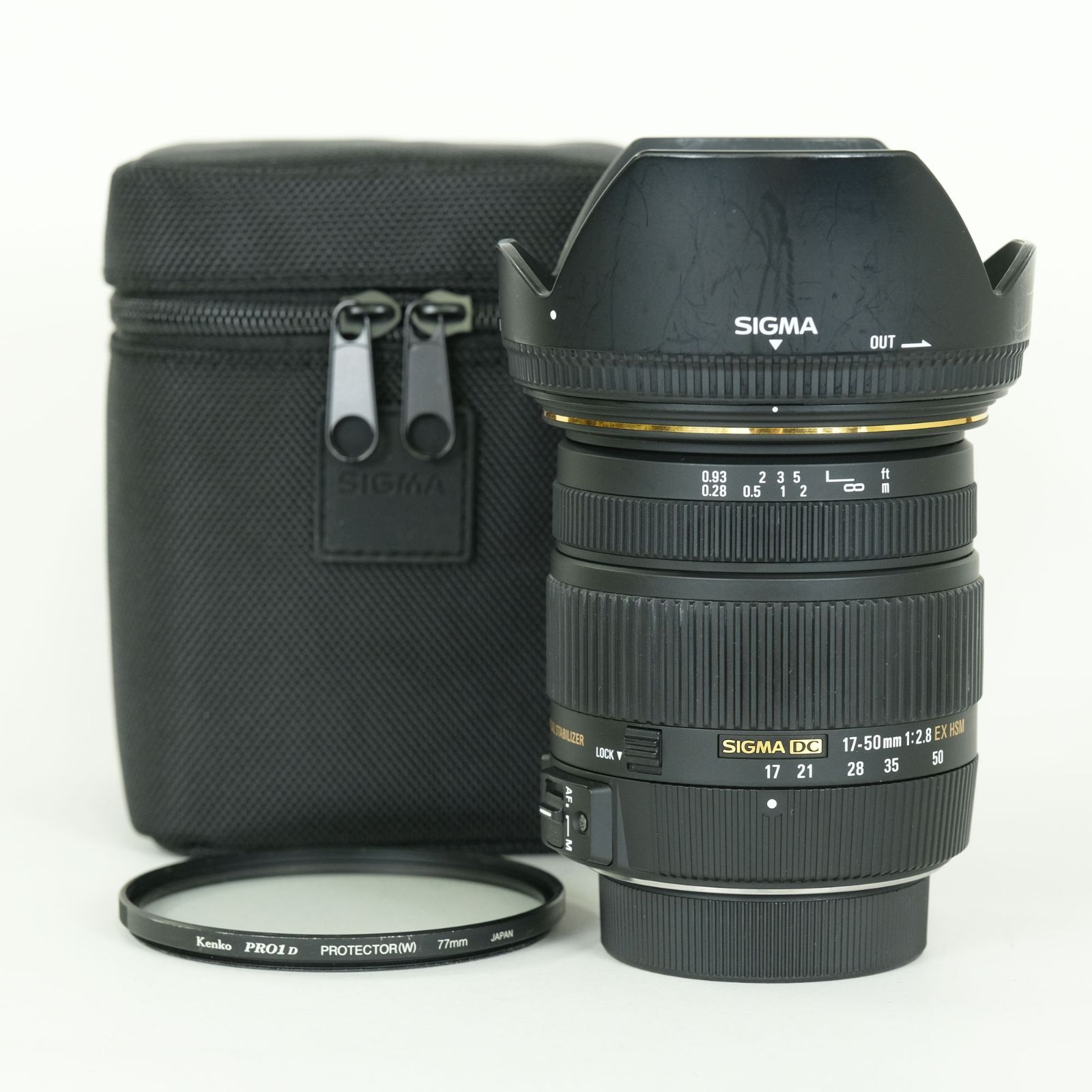 良品 | フィルター付] SIGMA 17-50mm F2.8 EX DC OS HSM (ニコンF用 