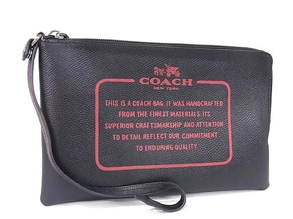 □極美品□ COACH コーチ レザー マルチポーチ マルチケース 化粧 