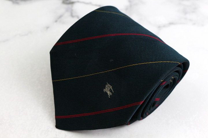バーバリーズ ブランドネクタイ ホースマーク ストライプ柄 シルク