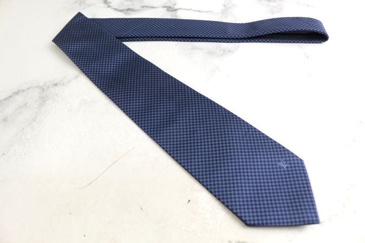 ルイ・ヴィトン ブランド ネクタイ チェック柄 ワンポイントシルク