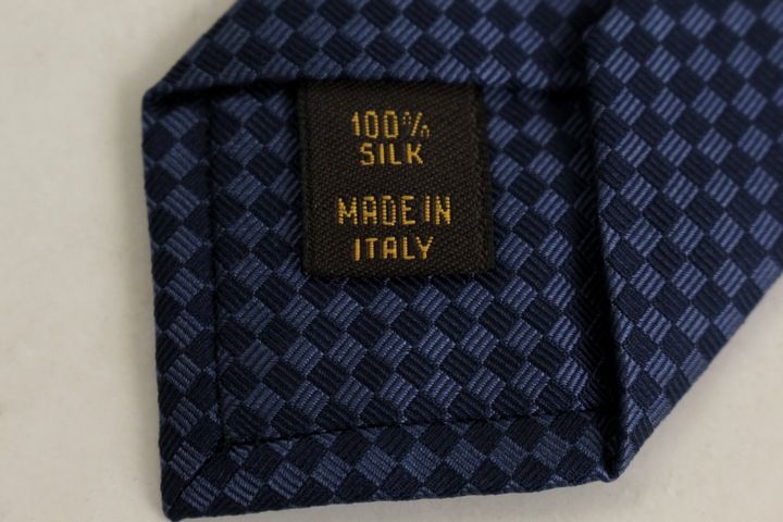 ルイ・ヴィトン ブランド ネクタイ チェック柄 ワンポイントシルク