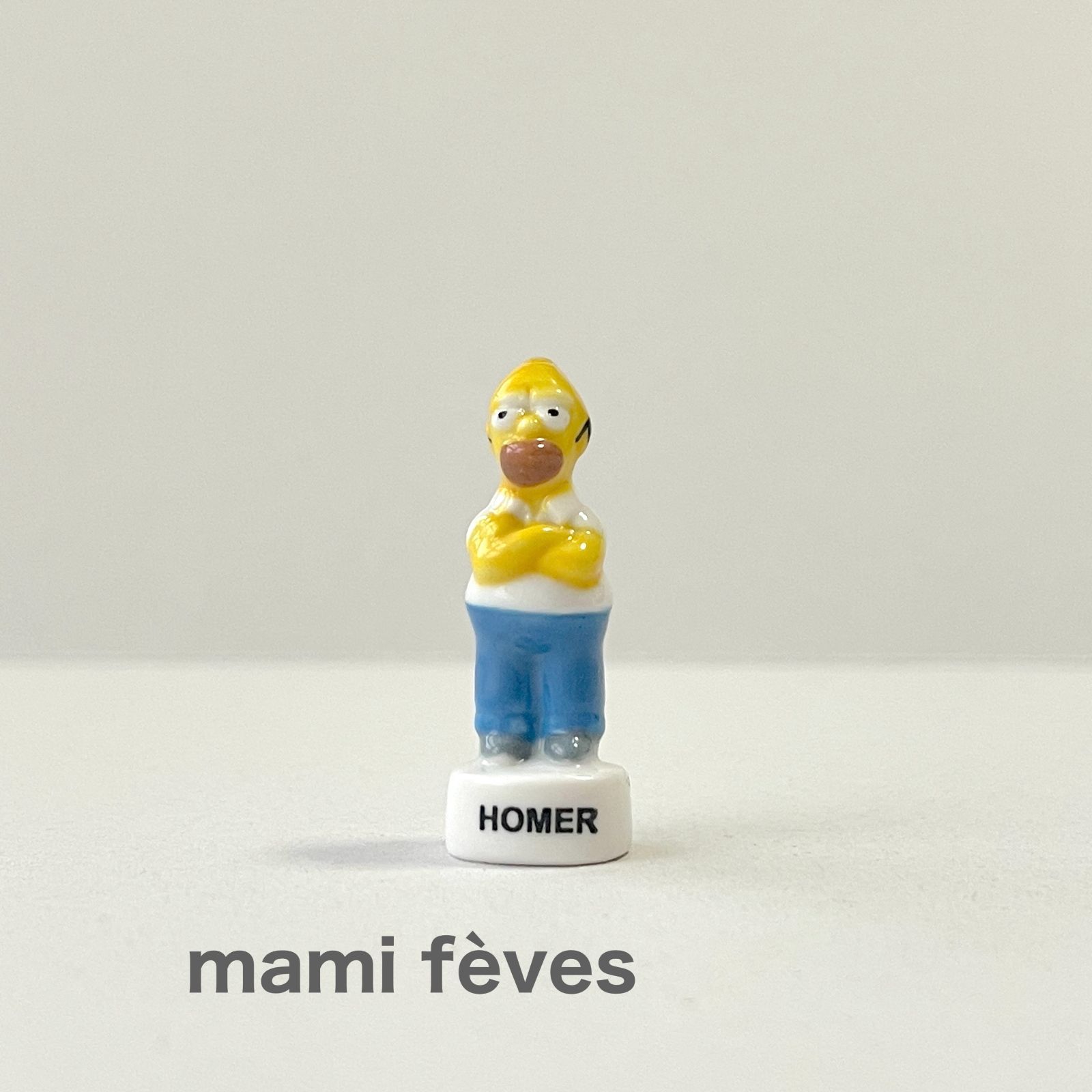 フェーヴ ホーマー② シンプソンズ フランス フェーブ ミニチュア陶器