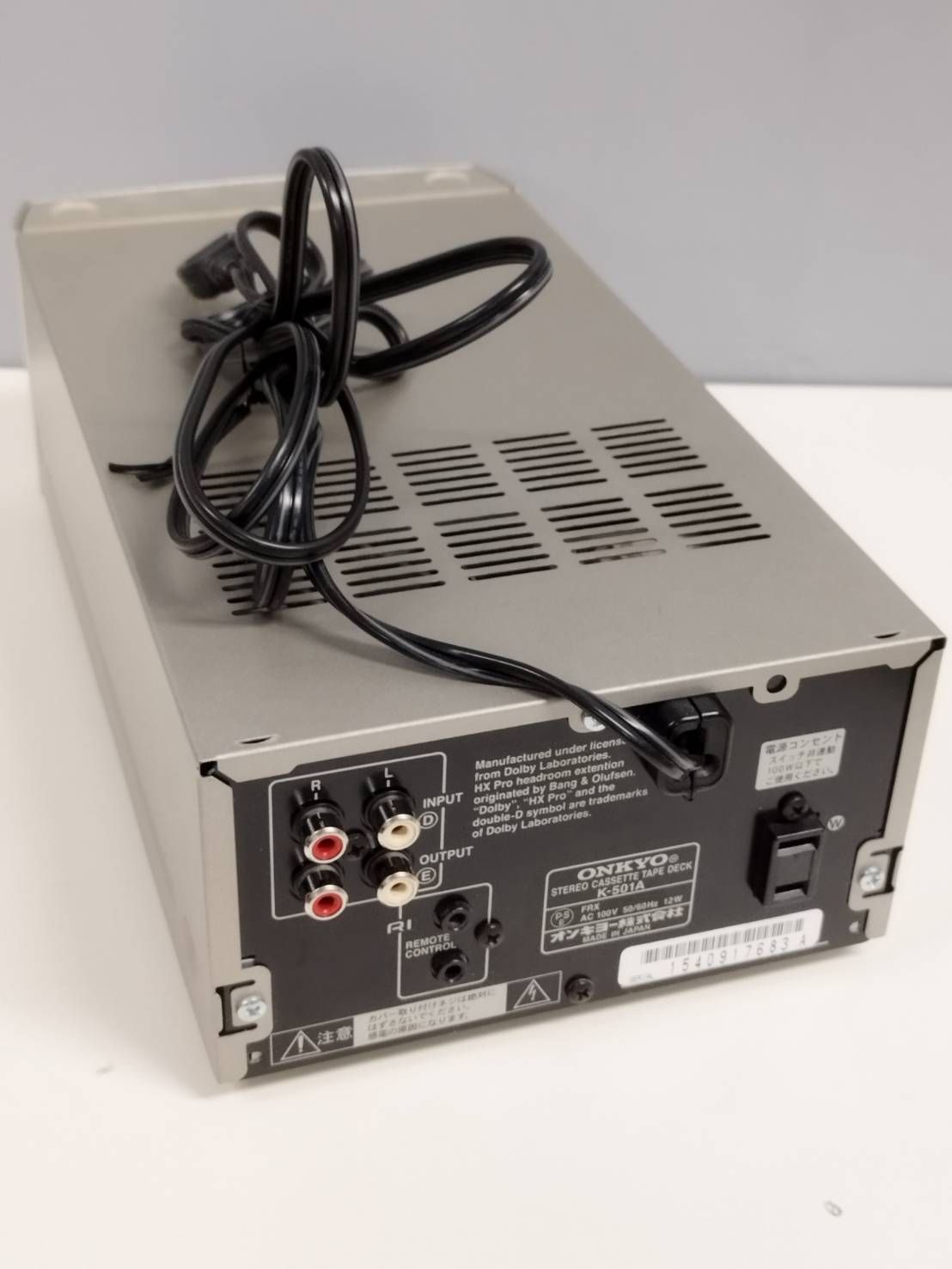 現状品】ONKYO K-501A/カセットテープデッキ - メルカリ