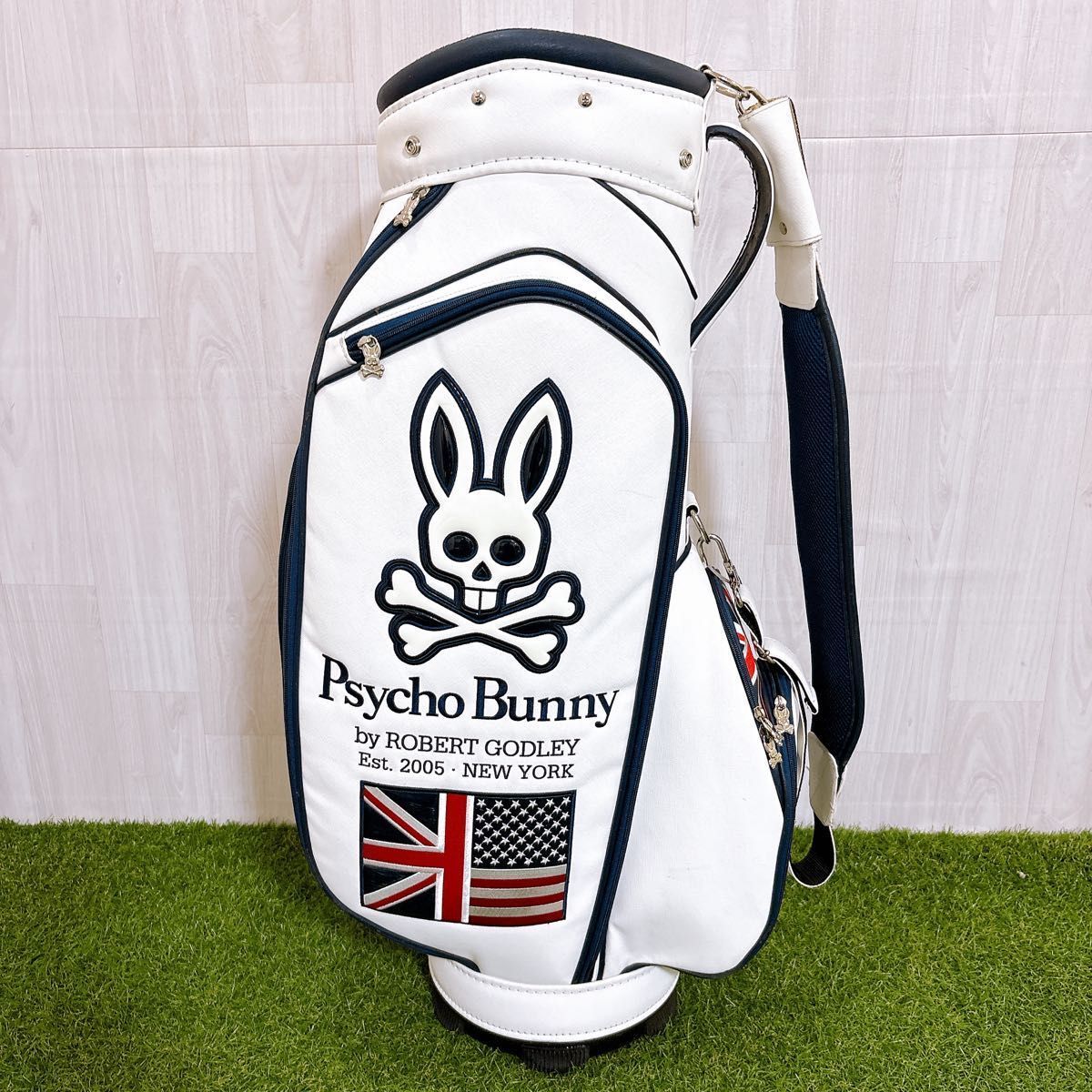 Psycho Bunny サイコバニー キャディバッグ ゴルフバッグ カート