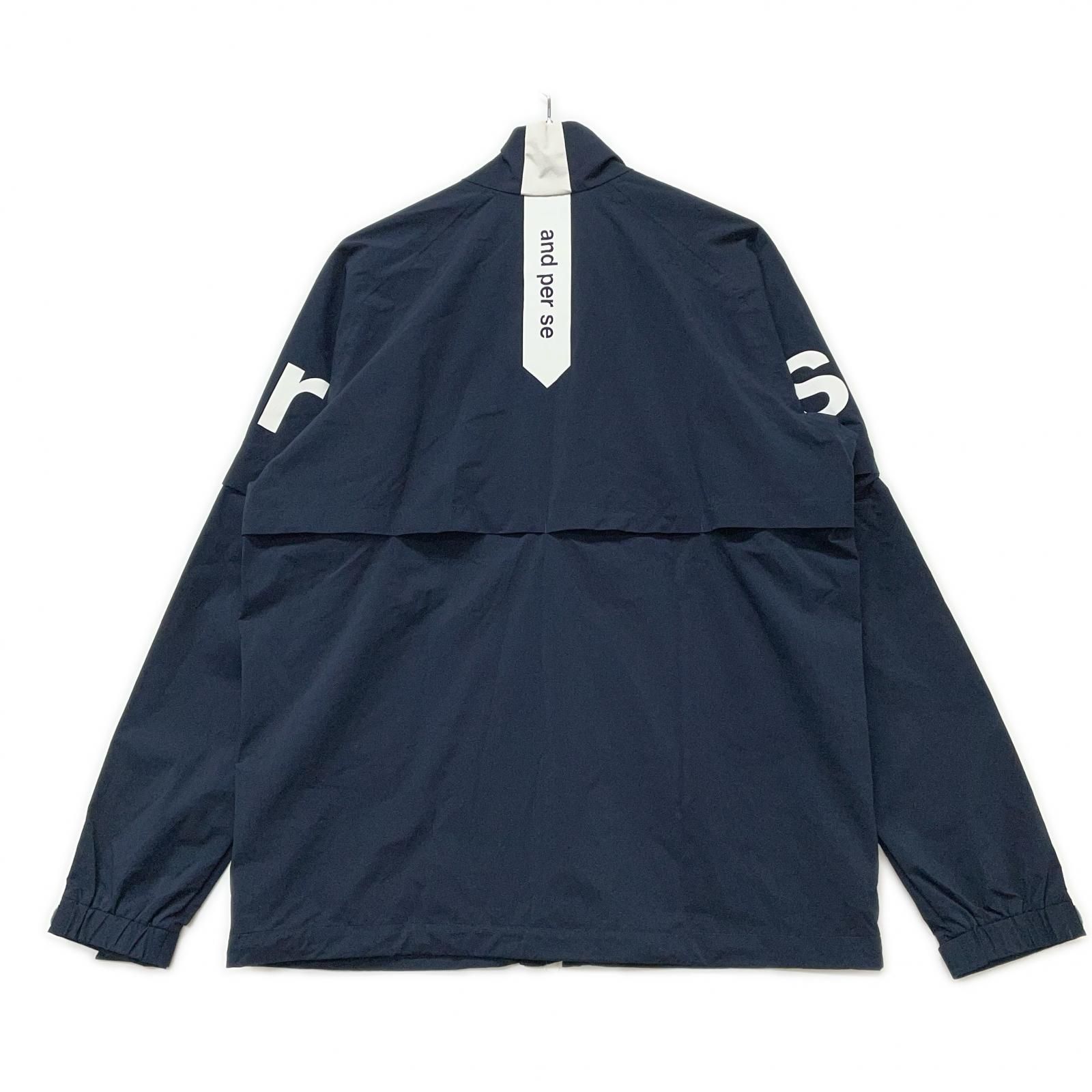 中古 メンズ アンパスィ and per se レインジャケット L 紺 ネイビー