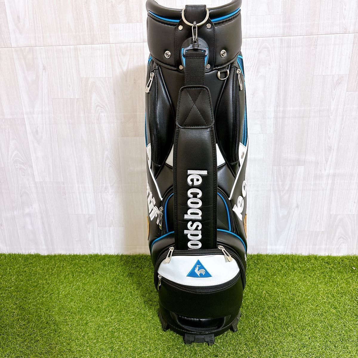 良品 le coq sportif ルコックスポルティフ キャディバッグ ゴルフ