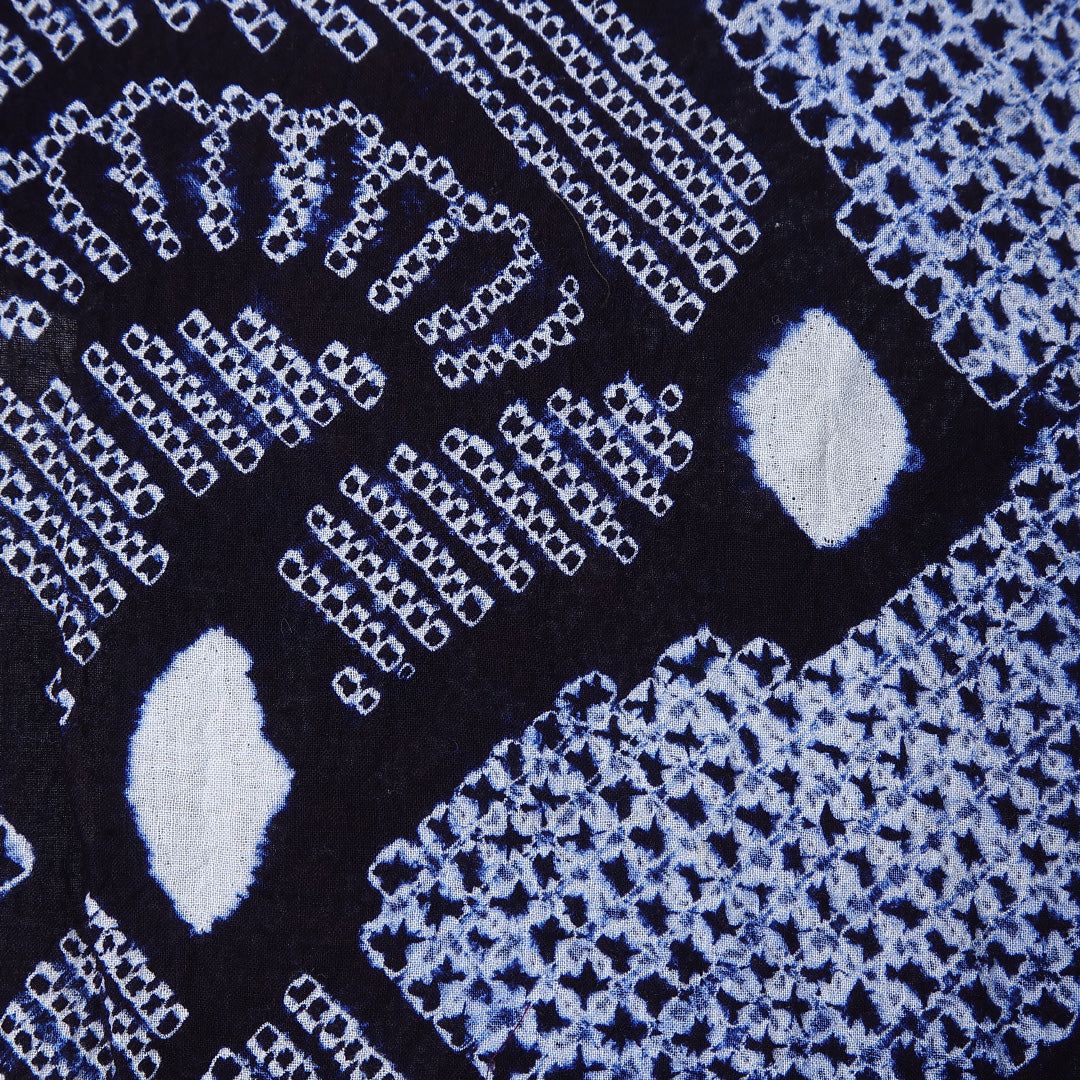 夏物 有松鳴海絞り 浴衣 身丈137cm 裄丈65cm Bランク XS 木綿 洗える