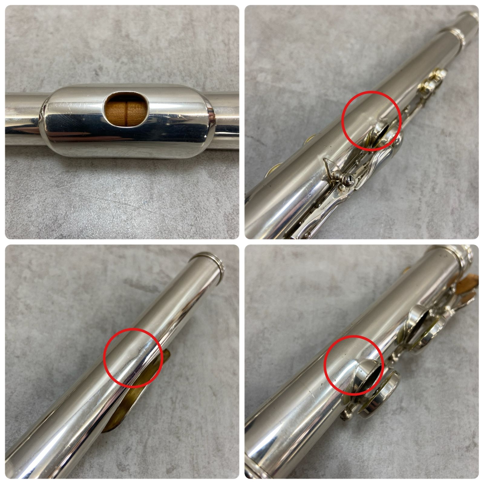 アルタス フルート A907 頭部管銀製 銀メッキ シルバー Eメカ ポイント