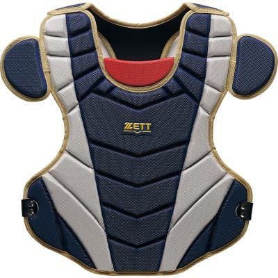 限定品 ゼット キャッチャー防具4点セット ネイビー×ゴールド 大人用