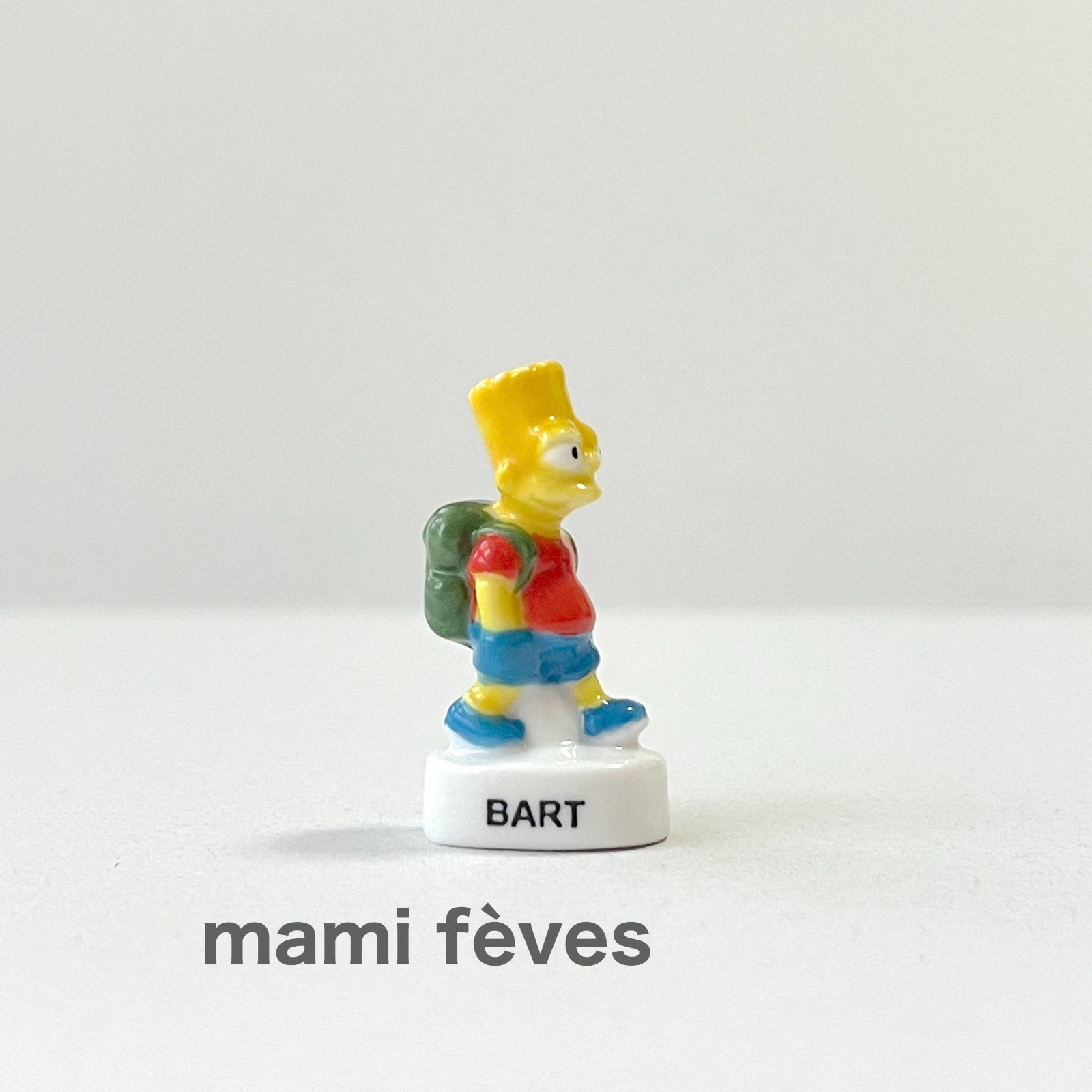フェーヴ バート② シンプソンズ フランス フェーブ ミニチュア陶器 m