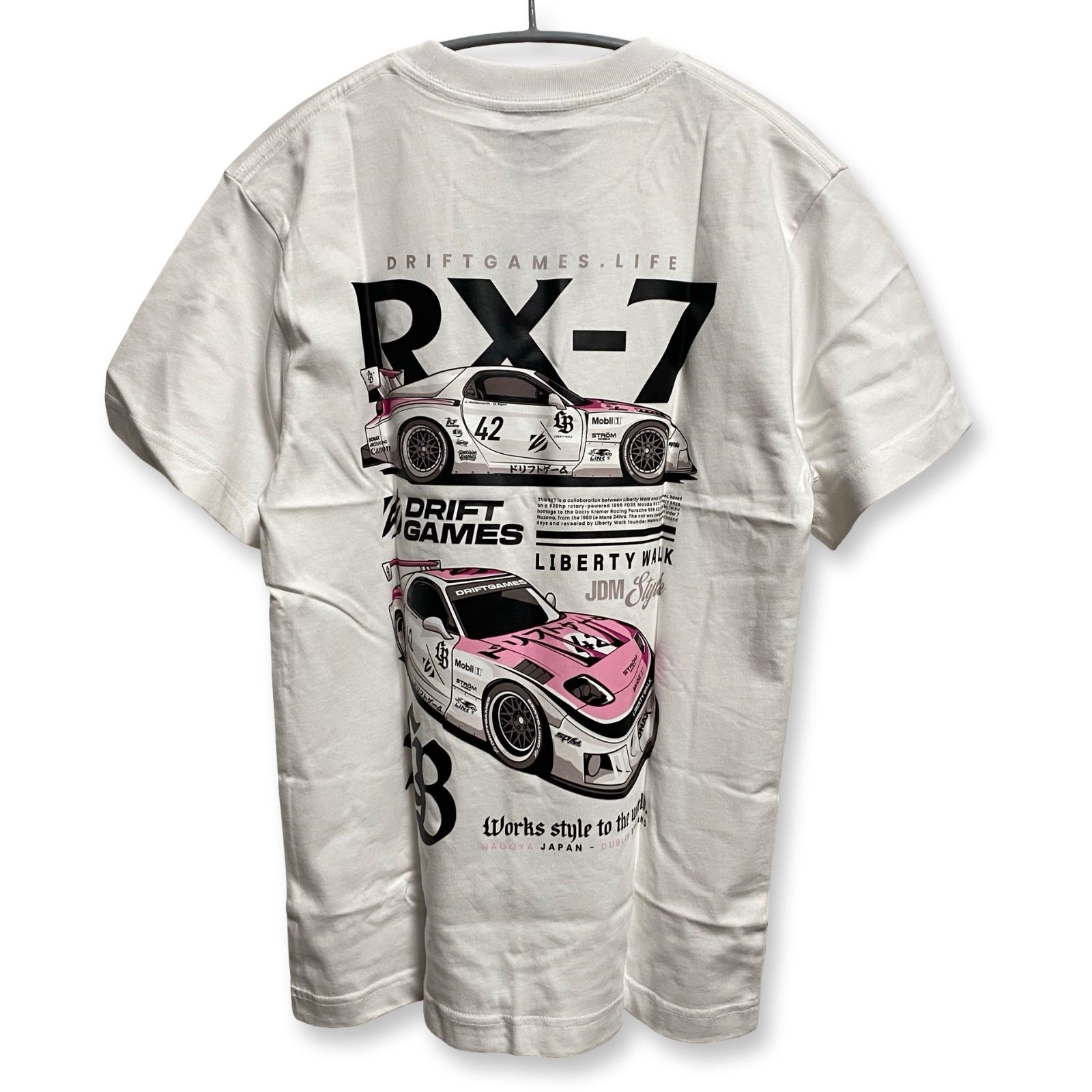 LIBERTY WALK リバティーウォーク DRIFT GAMES×LB RX-7 Tee Tシャツ