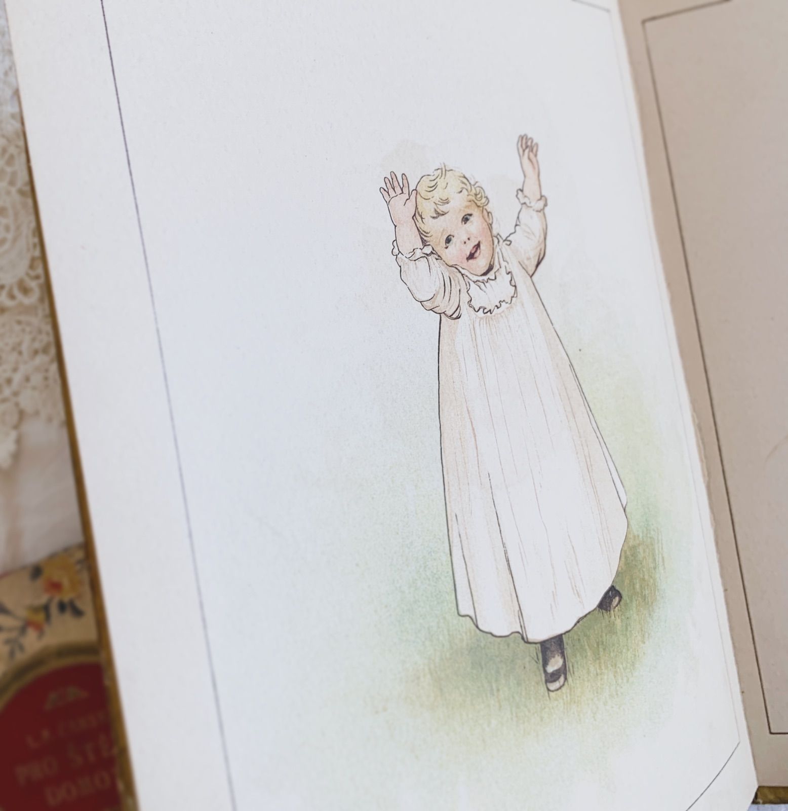 1888年 アメリカ アンティーク絵本 古書の美しい印刷 年代物の希少本