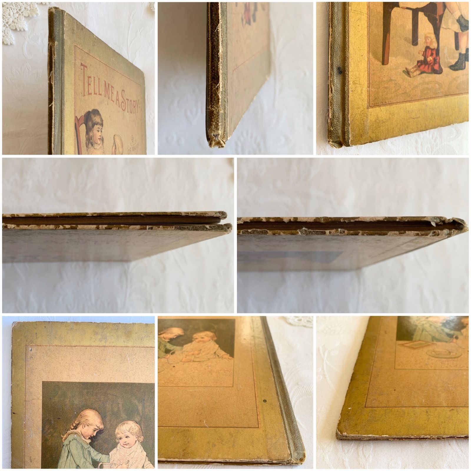 1888年 アメリカ アンティーク絵本 古書の美しい印刷 年代物の希少本