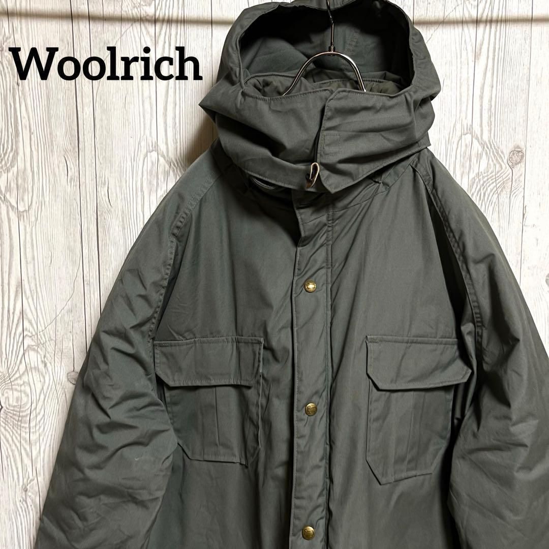 Woolrich ウールリッチ 中綿ブルゾンジャケット フード付 XLサイズ