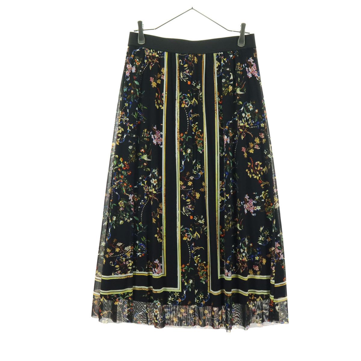 美品 VIVIENNE TAM ヴィヴィアンタム 日本製 花柄 ロング丈 フレア 
