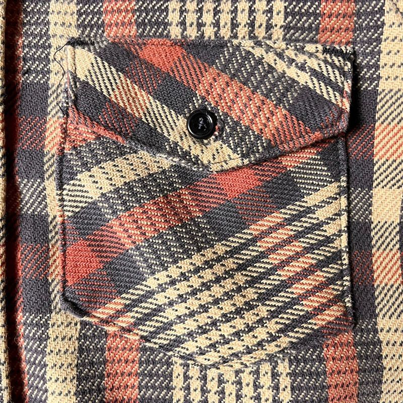 70s USA製 FROSTPROOF チェック ヘビー フランネル シャツ S / 70年代