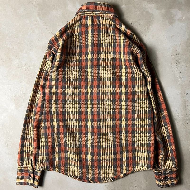70s USA製 FROSTPROOF チェック ヘビー フランネル シャツ S / 70年代