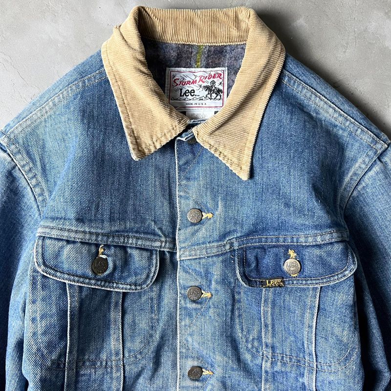 70s 80s USA製 Lee STORM RIDER 220-0141 デニム ジャケット L / 70