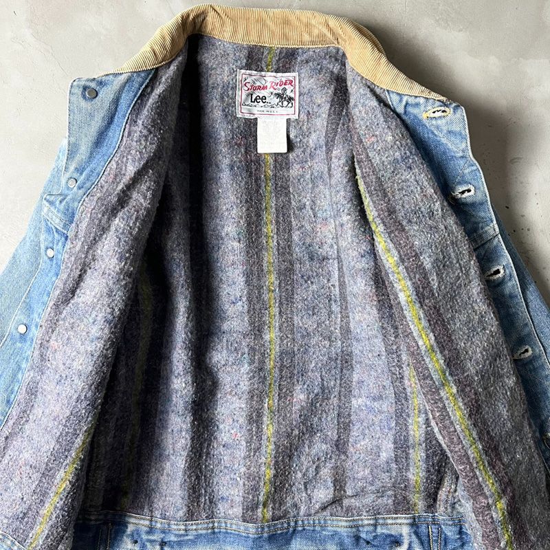 70s 80s USA製 Lee STORM RIDER 220-0141 デニム ジャケット L / 70
