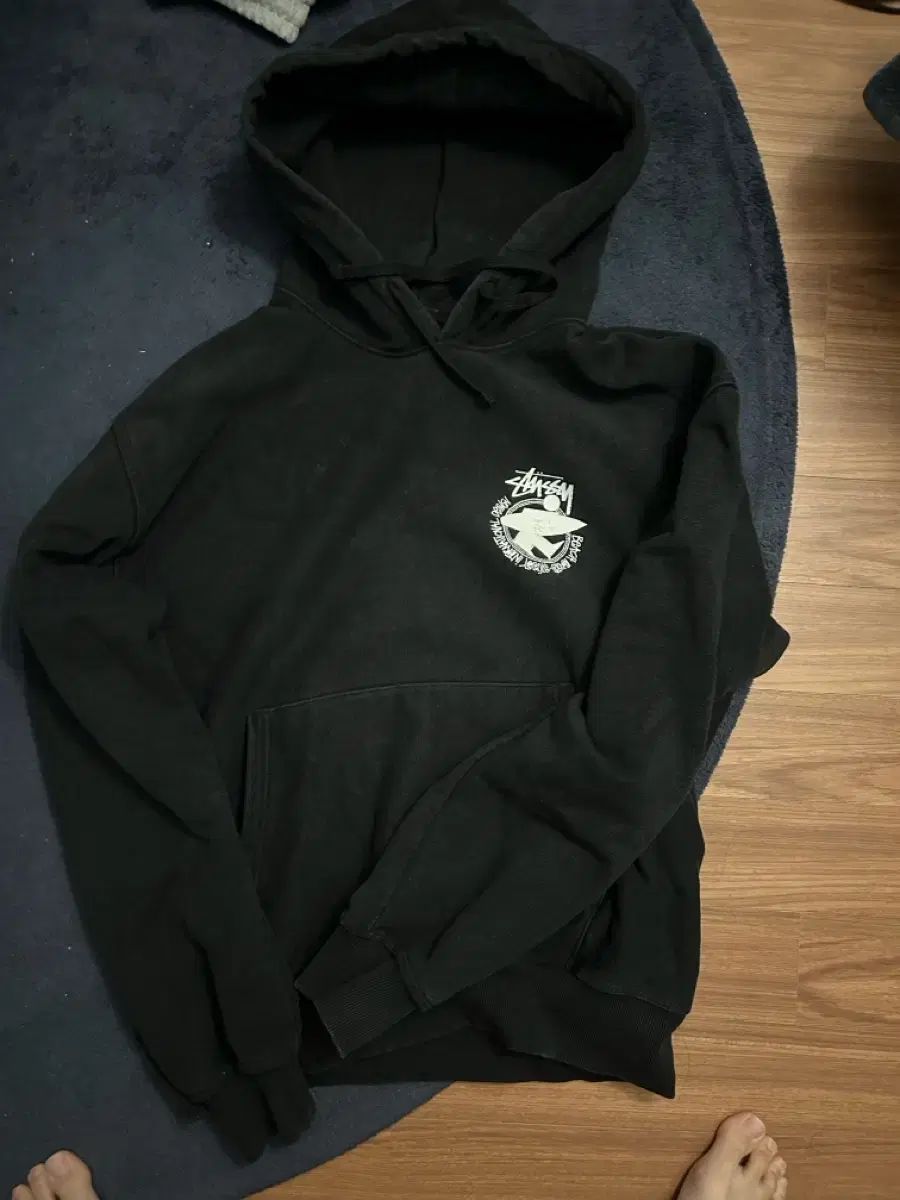 STUSSY ビーチルート WHOOD ブラック L