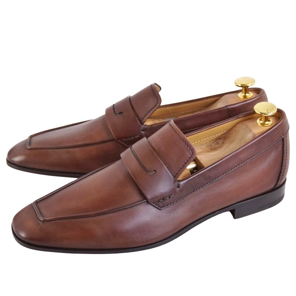 Berluti ベルルッティ　ハンドペイント　ベロア　モカシン　レザーローファー 未使用 ベルルッティ BERLUTI ローファー LORENZO モカシン ビジ