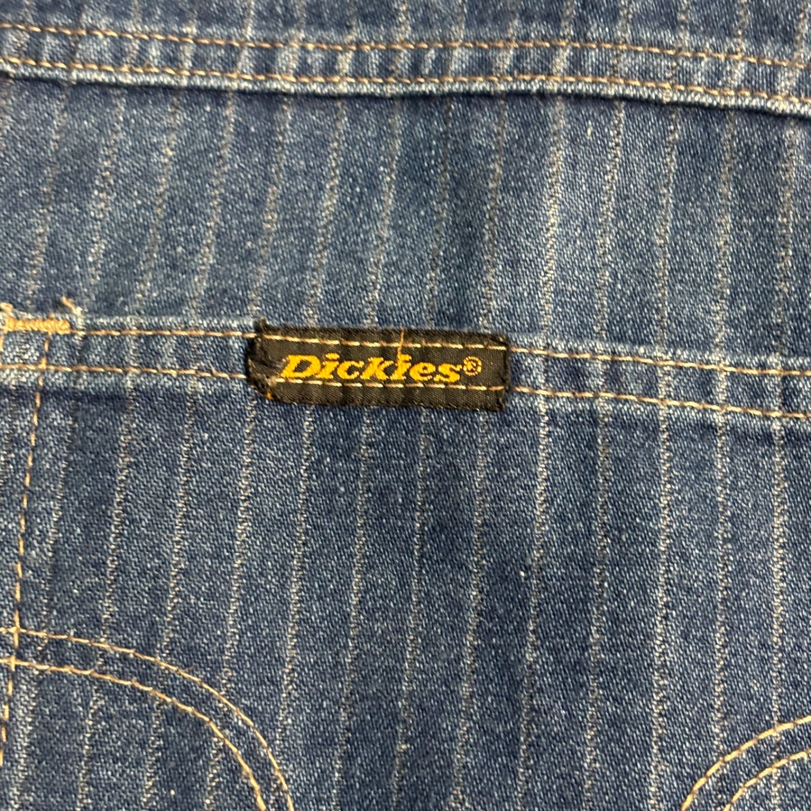 USA製 80s Dickies Stripe Denim ディッキーズ ストライプデニム w36