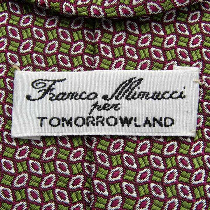 フランコミヌッチ ネクタイ ブランド 総柄 シルク トゥモローランド