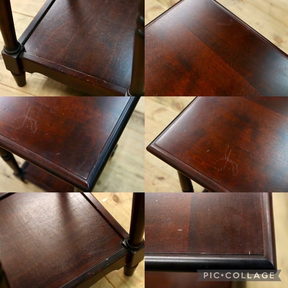 GMIS543C○北海道民芸家具 花台 飾り台 樺材 飛騨産業 和家具 レトロ