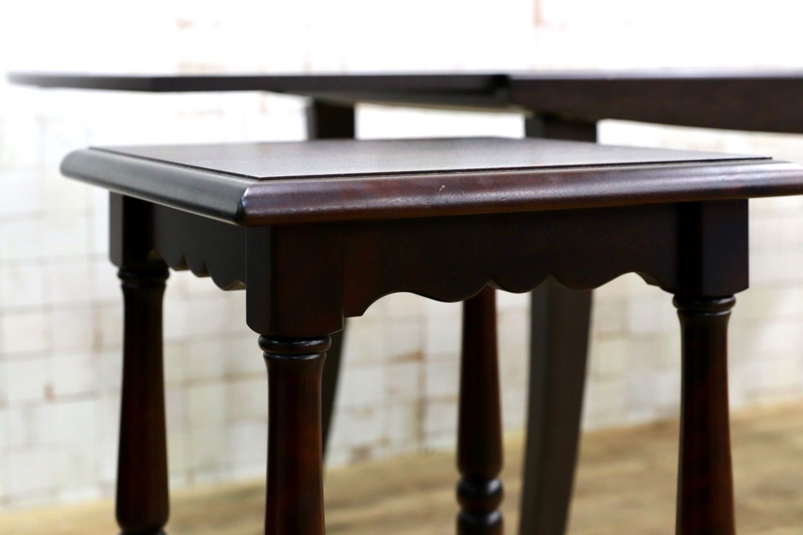 GMIS543C○北海道民芸家具 花台 飾り台 樺材 飛騨産業 和家具 レトロ