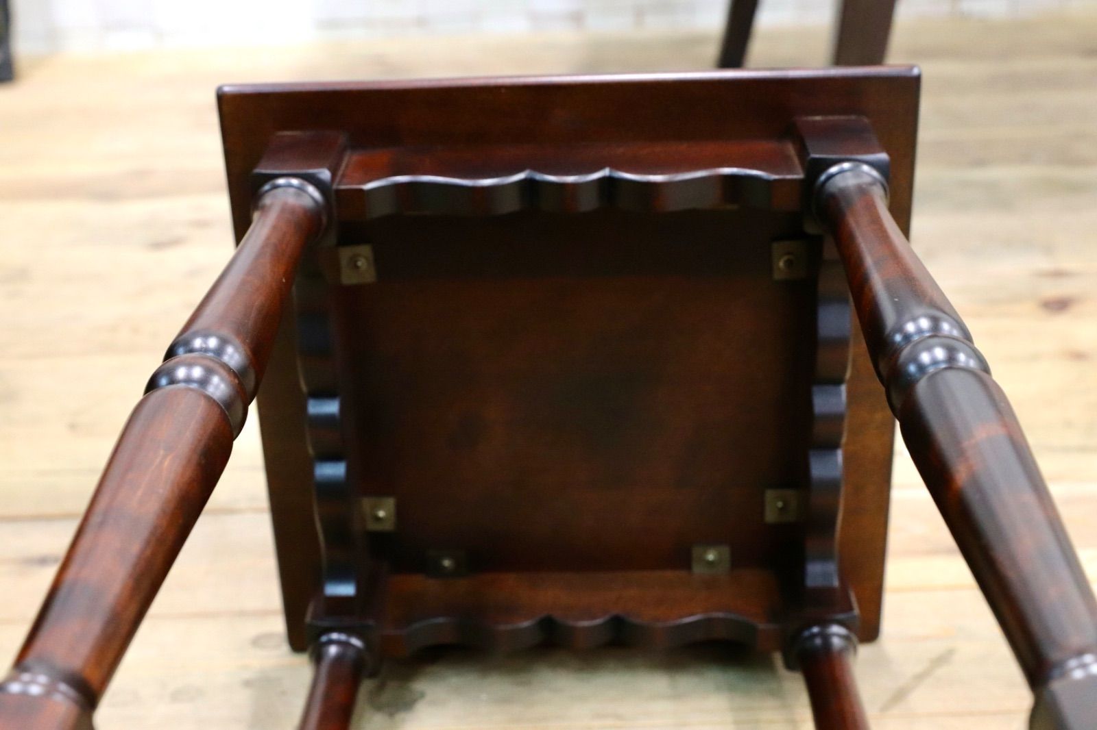 GMIS543C○北海道民芸家具 花台 飾り台 樺材 飛騨産業 和家具 レトロ