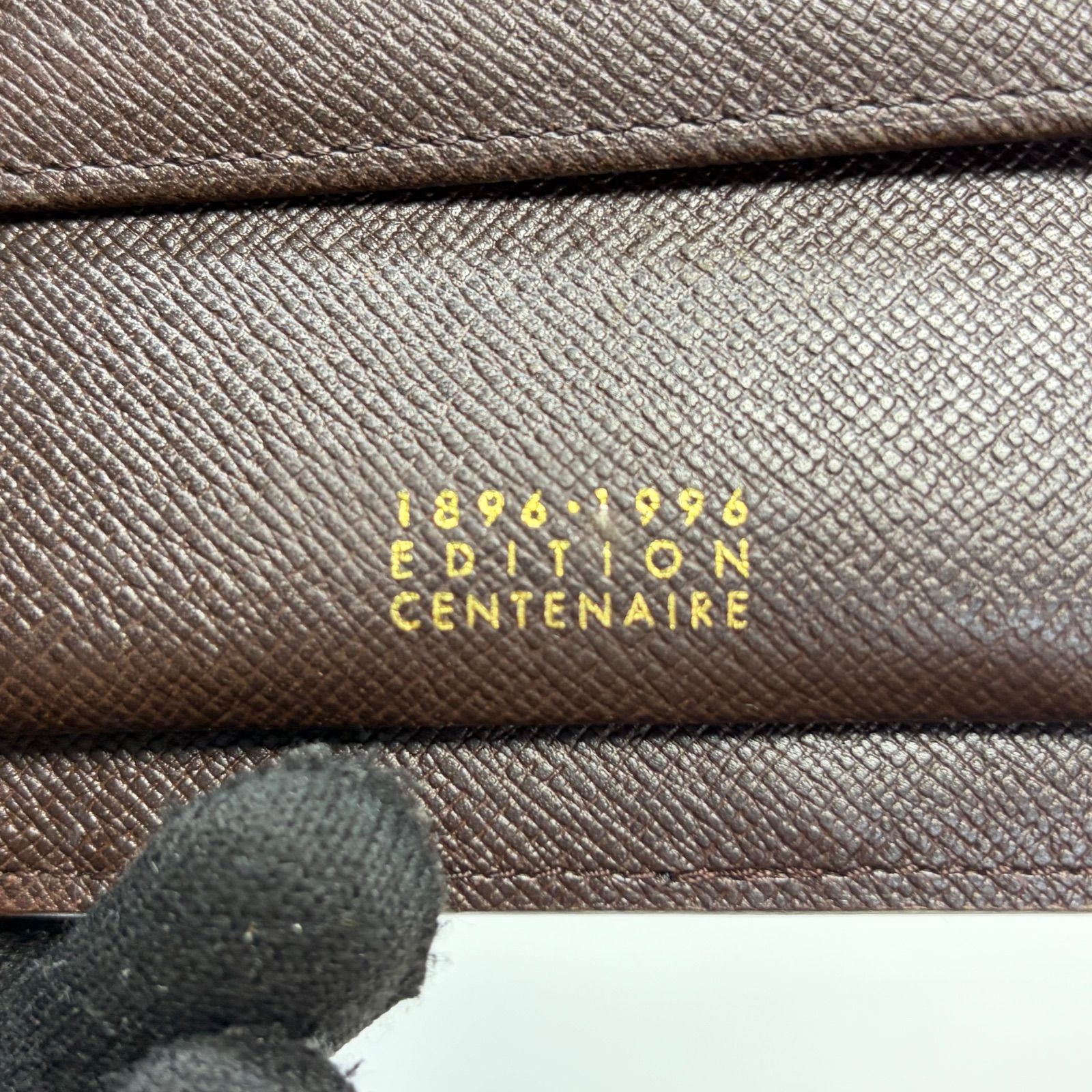 3576 LOUIS VUITTON ルイヴィトン ダミエ エベヌ 二つ折り財布