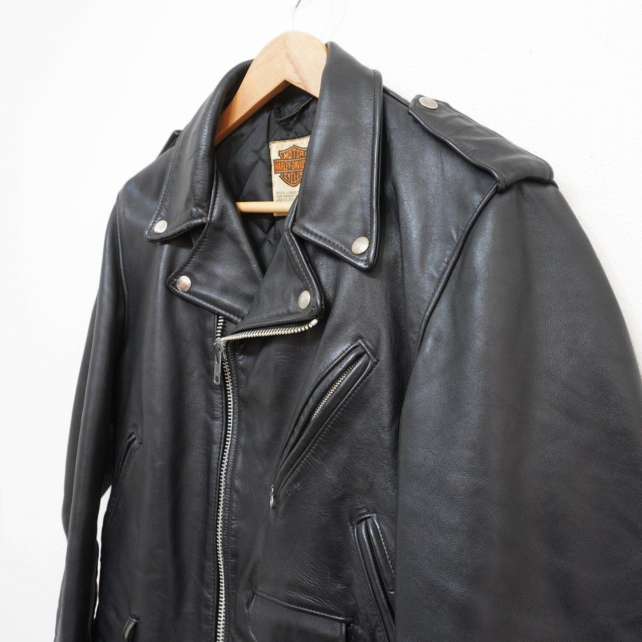 HARLEY-DAVIDSON X schott (38) 618 ダブルライダース 革ジャン レザー