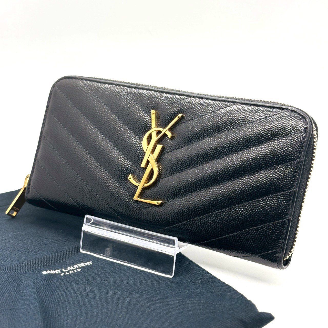 Saint Laurent 長財布 ブラック キルティング YSL ブラック キルティング 長財布 【公式通販】