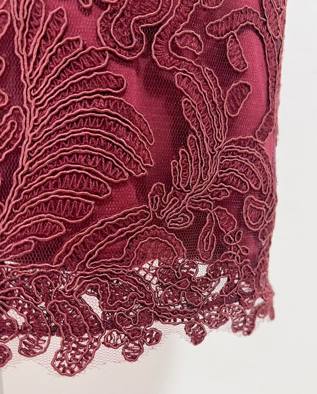 TADASHI SHOJI タダシショージ レース ワンピース ボルドー 6 - メルカリ