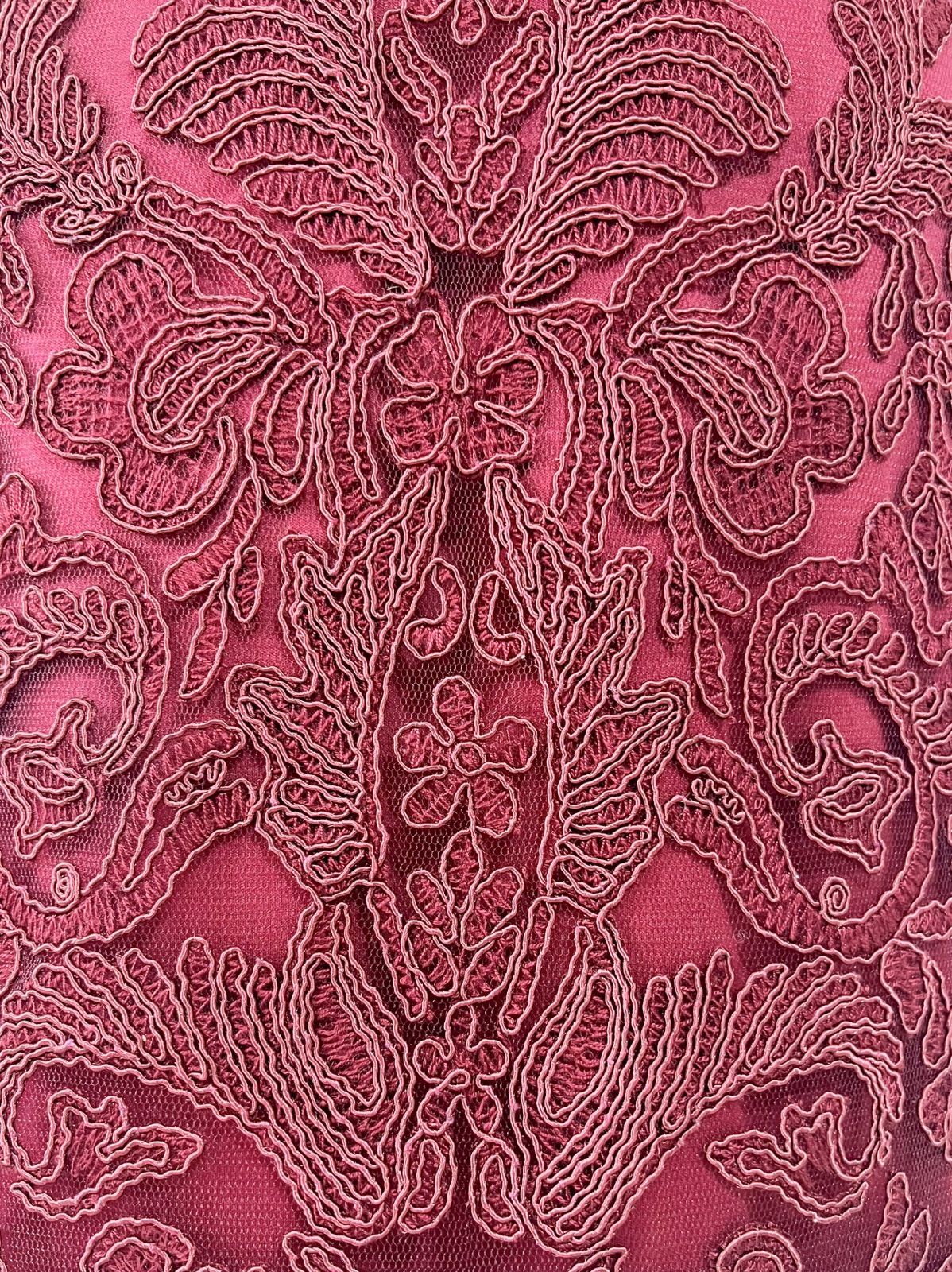 TADASHI SHOJI タダシショージ レース ワンピース ボルドー 6 - メルカリ