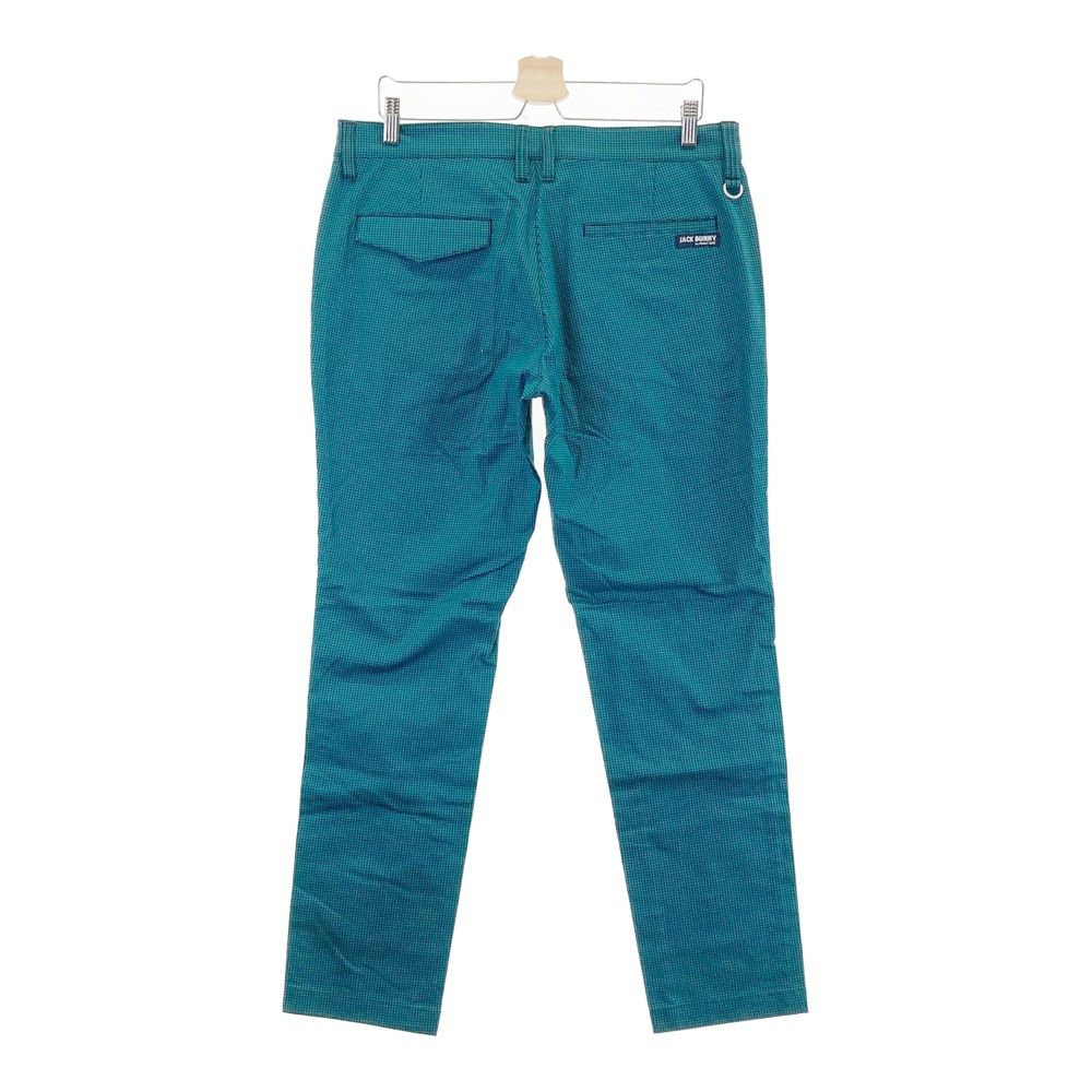 サイズ：6 JACK BUNNY ジャックバニー ストレッチパンツ 千鳥柄 ブルー
