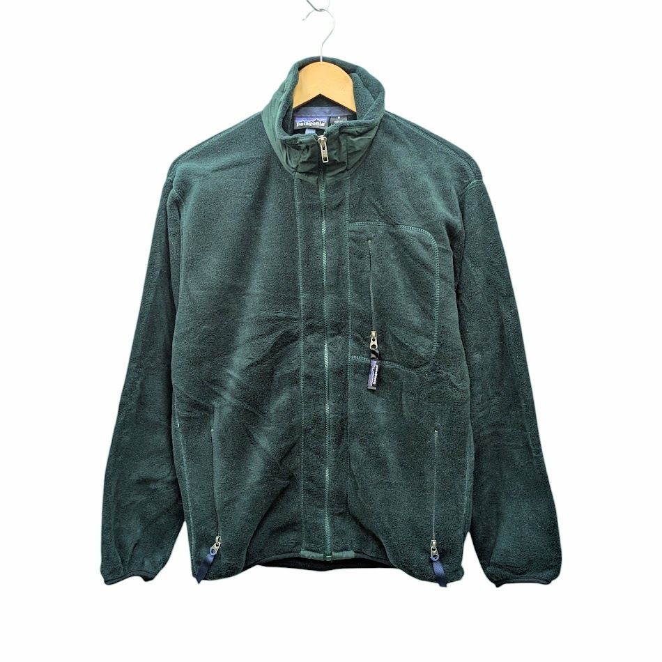 90s Patagonia USA製 フリースジャケット グリーン シンチラ PATAGONIA 